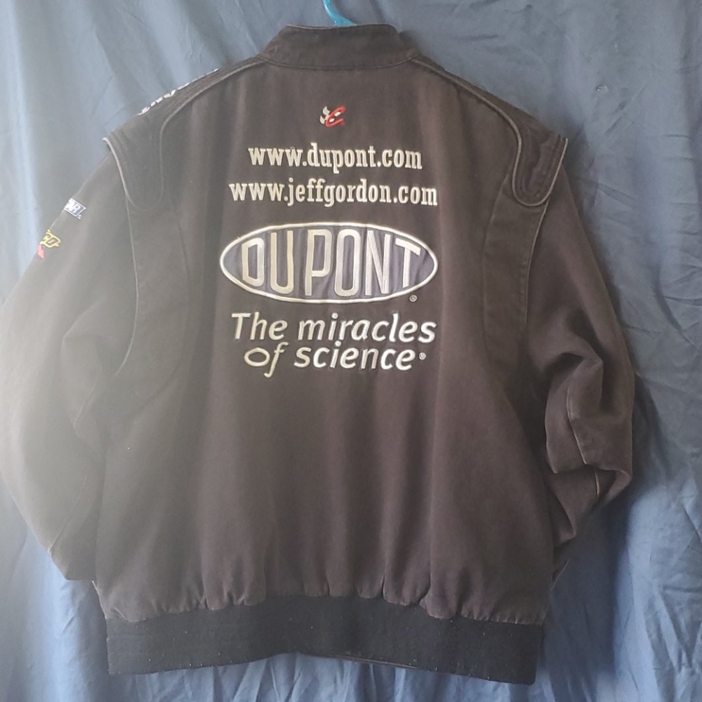 Mens vintage Jeff Gordon all black nascar jacket - Picture 4 of 13